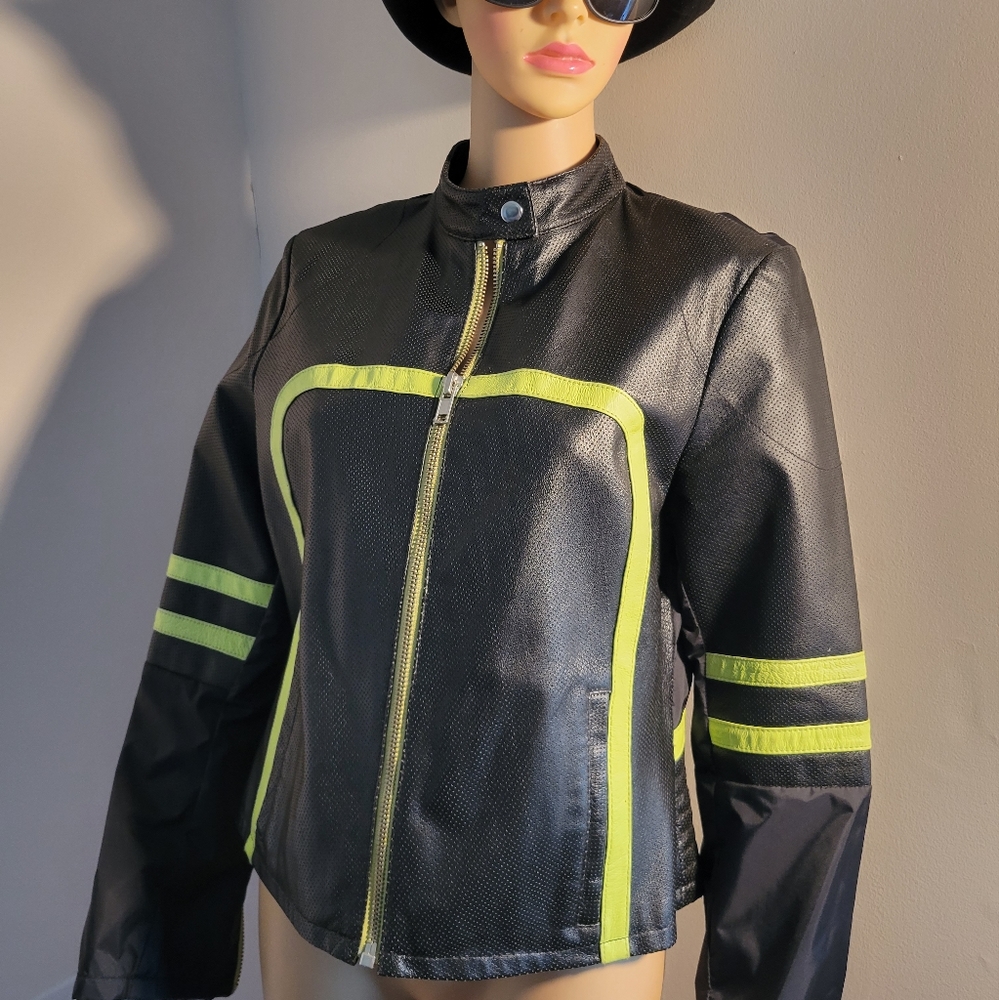 Like New Vintage Wilson Leather Maxima Motorcycle Jacket, Sz Med